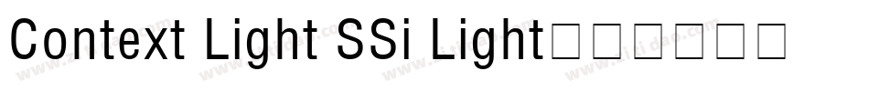 Context Light SSi Light字体转换